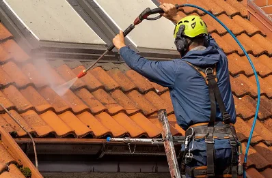 Démoussage et hydrofuge de toiture à Clavé